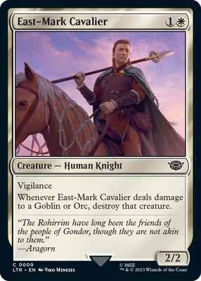 Magic: The Gathering - Universes Beyond: The Lord of the Rings: Tales of Middle-earth - East-Mark Cavalier - Common - Normal