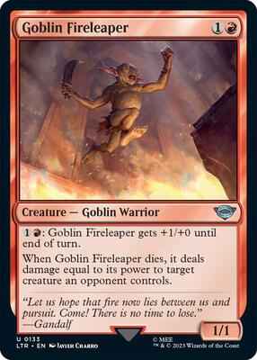 Magic: The Gathering - Universes Beyond: The Lord of the Rings: Tales of Middle-earth - Goblin Fireleaper - Uncommon - Normal