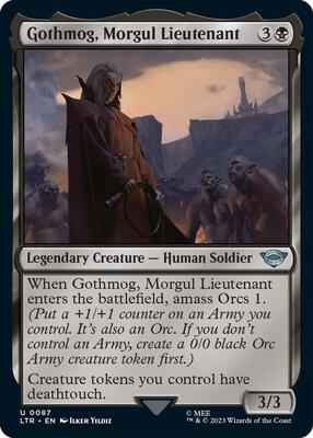 Magic: The Gathering - Universes Beyond: The Lord of the Rings: Tales of Middle-earth - Gothmog, Morgul Lieutenant - Uncommon - Foil