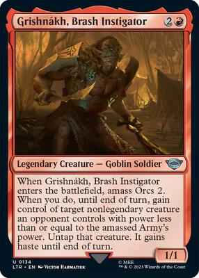 Magic: The Gathering - Universes Beyond: The Lord of the Rings: Tales of Middle-earth - Grishnakh, Brash Instigator - Uncommon - Normal