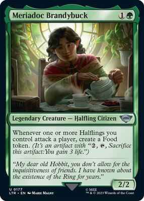Magic: The Gathering - Universes Beyond: The Lord of the Rings: Tales of Middle-earth - Meriadoc Brandybuck - Uncommon - Normal