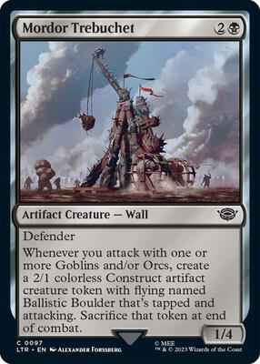 Magic: The Gathering - Universes Beyond: The Lord of the Rings: Tales of Middle-earth - Mordor Trebuchet - Common - Normal