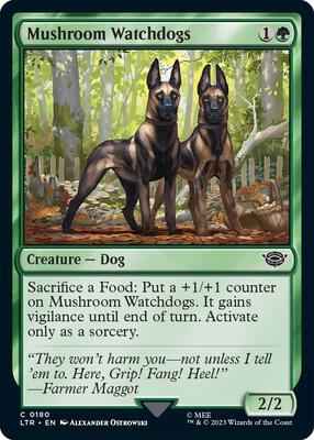 Magic: The Gathering - Universes Beyond: The Lord of the Rings: Tales of Middle-earth - Mushroom Watchdogs - Common - Normal
