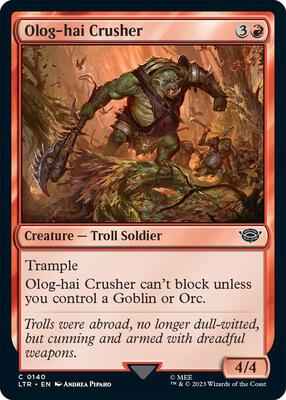 Magic: The Gathering - Universes Beyond: The Lord of the Rings: Tales of Middle-earth - Olog-hai Crusher - Common - Normal