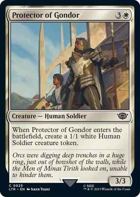 Magic: The Gathering - Universes Beyond: The Lord of the Rings: Tales of Middle-earth - Protector of Gondor - Common - Normal
