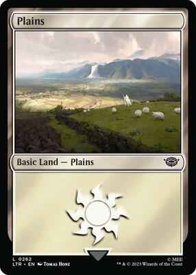Magic: The Gathering - Universes Beyond: The Lord of the Rings: Tales of Middle-earth - Plains (0262) - Land - Normal