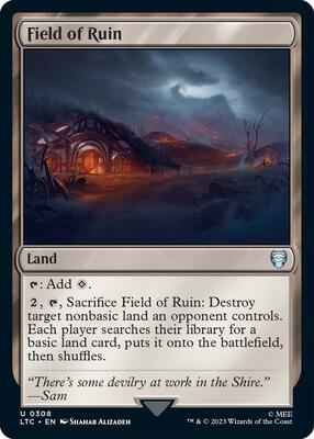 Magic: The Gathering - Commander: The Lord of the Rings: Tales of Middle-earth - Field of Ruin - Uncommon - Normal