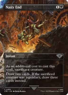 Magic: The Gathering - Universes Beyond: The Lord of the Rings: Tales of Middle-earth - Nasty End (Borderless) - Common - Normal