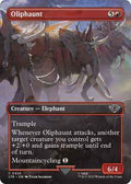 Magic: The Gathering - Universes Beyond: The Lord of the Rings: Tales of Middle-earth - Oliphaunt (Borderless) - Common - Normal