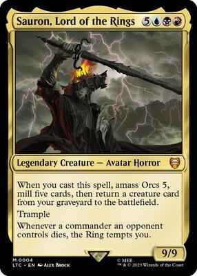 Magic: The Gathering - Commander: The Lord of the Rings: Tales of Middle-earth - Sauron, Lord of the Rings - Mythic - Foil