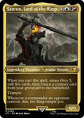 Magic: The Gathering - Commander: The Lord of the Rings: Tales of Middle-earth - Sauron, Lord of the Rings (Display Commander) - Thick Stock - Mythic - Foil