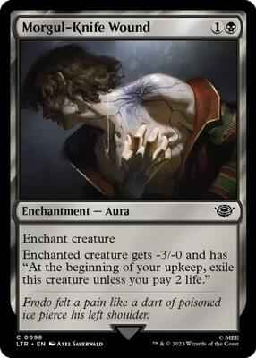 Magic: The Gathering - Universes Beyond: The Lord of the Rings: Tales of Middle-earth - Morgul-Knife Wound - Common - Normal