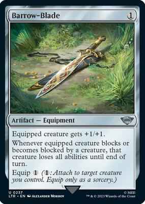 Magic: The Gathering - Universes Beyond: The Lord of the Rings: Tales of Middle-earth - Barrow-Blade - Uncommon - Foil
