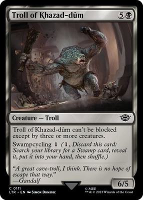 MTG - The Lord of the Rings -  Troll of Khazad-dum