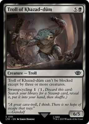 Magic: The Gathering - Universes Beyond: The Lord of the Rings: Tales of Middle-earth - Troll of Khazad-dum - Common - Normal