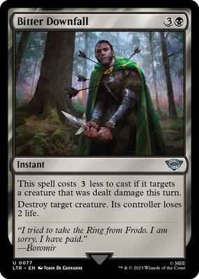 Magic: The Gathering - Universes Beyond: The Lord of the Rings: Tales of Middle-earth - Bitter Downfall - Uncommon - Foil