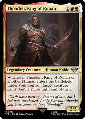 Magic: The Gathering - Universes Beyond: The Lord of the Rings: Tales of Middle-earth - Theoden, King of Rohan - Uncommon - Normal