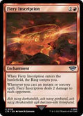 Magic: The Gathering - Universes Beyond: The Lord of the Rings: Tales of Middle-earth - Fiery Inscription - Uncommon - Normal