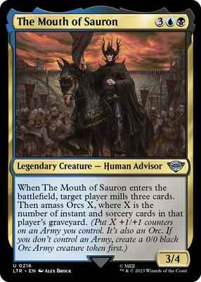 Magic: The Gathering - Universes Beyond: The Lord of the Rings: Tales of Middle-earth - The Mouth of Sauron - Uncommon - Normal