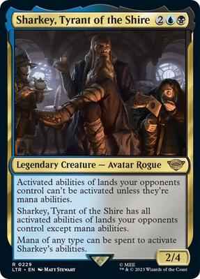 Magic: The Gathering - Universes Beyond: The Lord of the Rings: Tales of Middle-earth - Sharkey, Tyrant of the Shire - Rare - Normal