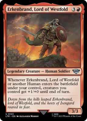 Magic: The Gathering - Universes Beyond: The Lord of the Rings: Tales of Middle-earth - Erkenbrand, Lord of Westfold - Uncommon - Foil