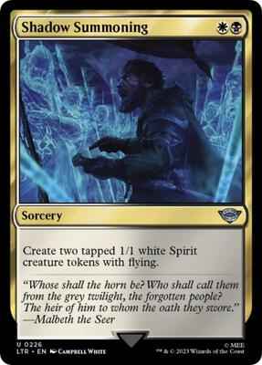 Magic: The Gathering - Universes Beyond: The Lord of the Rings: Tales of Middle-earth - Shadow Summoning - Uncommon - Normal