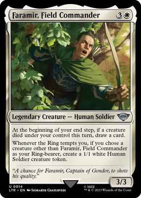 Magic: The Gathering - Universes Beyond: The Lord of the Rings: Tales of Middle-earth - Faramir, Field Commander - Uncommon - Foil