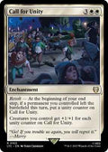 Magic: The Gathering - Commander: The Lord of the Rings: Tales of Middle-earth - Call for Unity - Rare - Normal
