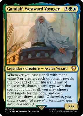 Magic: The Gathering - Commander: The Lord of the Rings: Tales of Middle-earth - Gandalf, Westward Voyager - Mythic - Foil