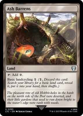 Magic: The Gathering - Commander: The Lord of the Rings: Tales of Middle-earth - Ash Barrens - Uncommon - Normal