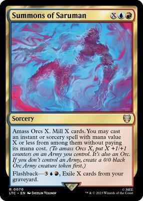 Magic: The Gathering - Commander: The Lord of the Rings: Tales of Middle-earth - Summons of Saruman - Rare - Normal