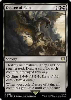 Magic: The Gathering - Commander: The Lord of the Rings: Tales of Middle-earth - Decree of Pain - Rare - Normal