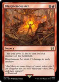 Magic: The Gathering - Commander: The Lord of the Rings: Tales of Middle-earth - Blasphemous Act - Rare - Normal
