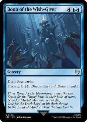 Magic: The Gathering - Commander: The Lord of the Rings: Tales of Middle-earth - Boon of the Wish-Giver - Uncommon - Normal