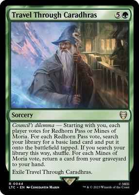 Magic: The Gathering - Commander: The Lord of the Rings: Tales of Middle-earth - Travel Through Caradhras - Rare - Normal