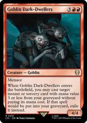 Magic: The Gathering - Commander: The Lord of the Rings: Tales of Middle-earth - Goblin Dark-Dwellers - Rare - Normal