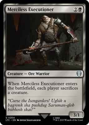 Magic: The Gathering - Commander: The Lord of the Rings: Tales of Middle-earth - Merciless Executioner - Uncommon - Normal
