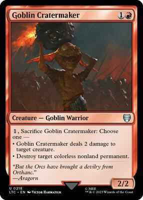 Magic: The Gathering - Commander: The Lord of the Rings: Tales of Middle-earth - Goblin Cratermaker - Uncommon - Normal