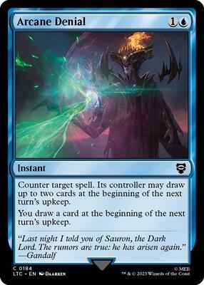 Magic: The Gathering - Commander: The Lord of the Rings: Tales of Middle-earth - Arcane Denial - Common - Normal