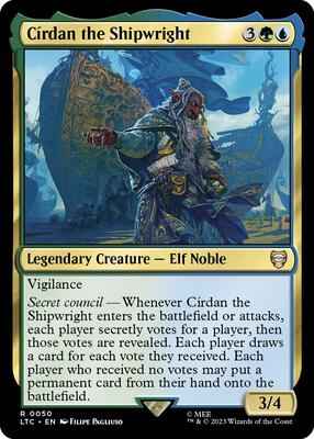 Magic: The Gathering - Commander: The Lord of the Rings: Tales of Middle-earth - Cirdan the Shipwright - Rare - Normal