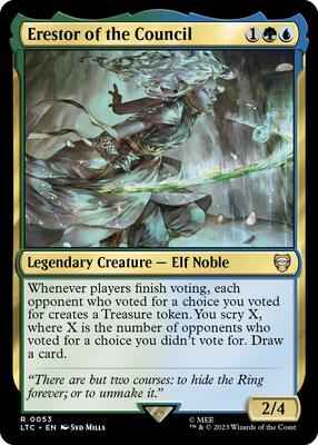 Magic: The Gathering - Commander: The Lord of the Rings: Tales of Middle-earth - Erestor of the Council - Rare - Normal