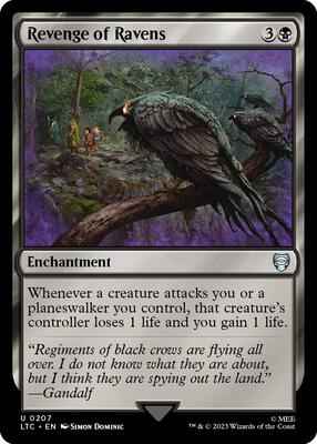 Magic: The Gathering - Commander: The Lord of the Rings: Tales of Middle-earth - Revenge of Ravens - Uncommon - Normal