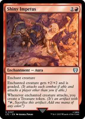 Magic: The Gathering - Commander: The Lord of the Rings: Tales of Middle-earth - Shiny Impetus - Uncommon - Normal