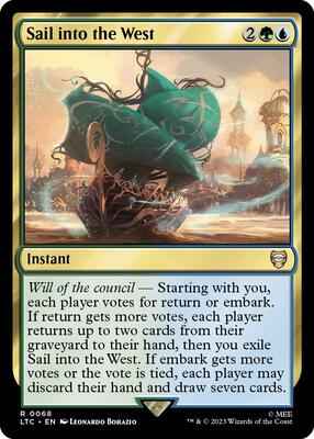 Magic: The Gathering - Commander: The Lord of the Rings: Tales of Middle-earth - Sail into the West - Rare - Normal