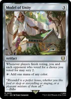 Magic: The Gathering - Commander: The Lord of the Rings: Tales of Middle-earth - Model of Unity - Rare - Normal