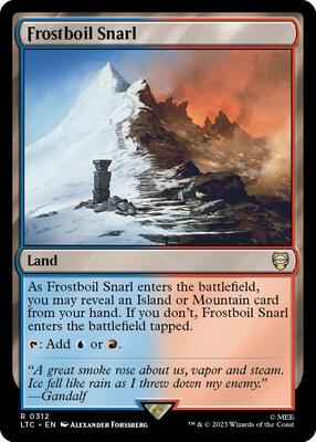 Magic: The Gathering - Commander: The Lord of the Rings: Tales of Middle-earth - Frostboil Snarl - Rare - Normal