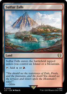Magic: The Gathering - Commander: The Lord of the Rings: Tales of Middle-earth - Sulfur Falls - Rare - Normal