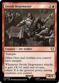 Magic: The Gathering - Commander: The Lord of the Rings: Tales of Middle-earth - Orcish Siegemaster - Rare - Normal