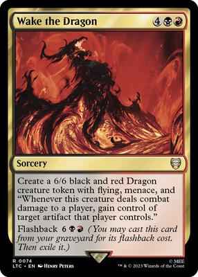 Magic: The Gathering - Commander: The Lord of the Rings: Tales of Middle-earth - Wake the Dragon - Rare - Normal