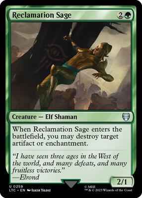 Magic: The Gathering - Commander: The Lord of the Rings: Tales of Middle-earth - Reclamation Sage - Uncommon - Normal
